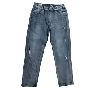 Jeaniologie High Rise‎ Boyfriend Jeans Distressed Medium Wash Denim Size 6